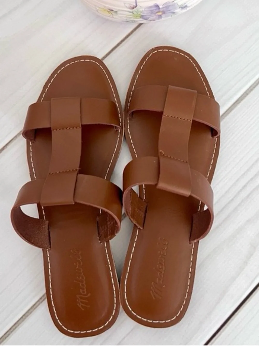 Madewell the Boardwalks T-Strap Slide Sandals - Picture 9 of 9